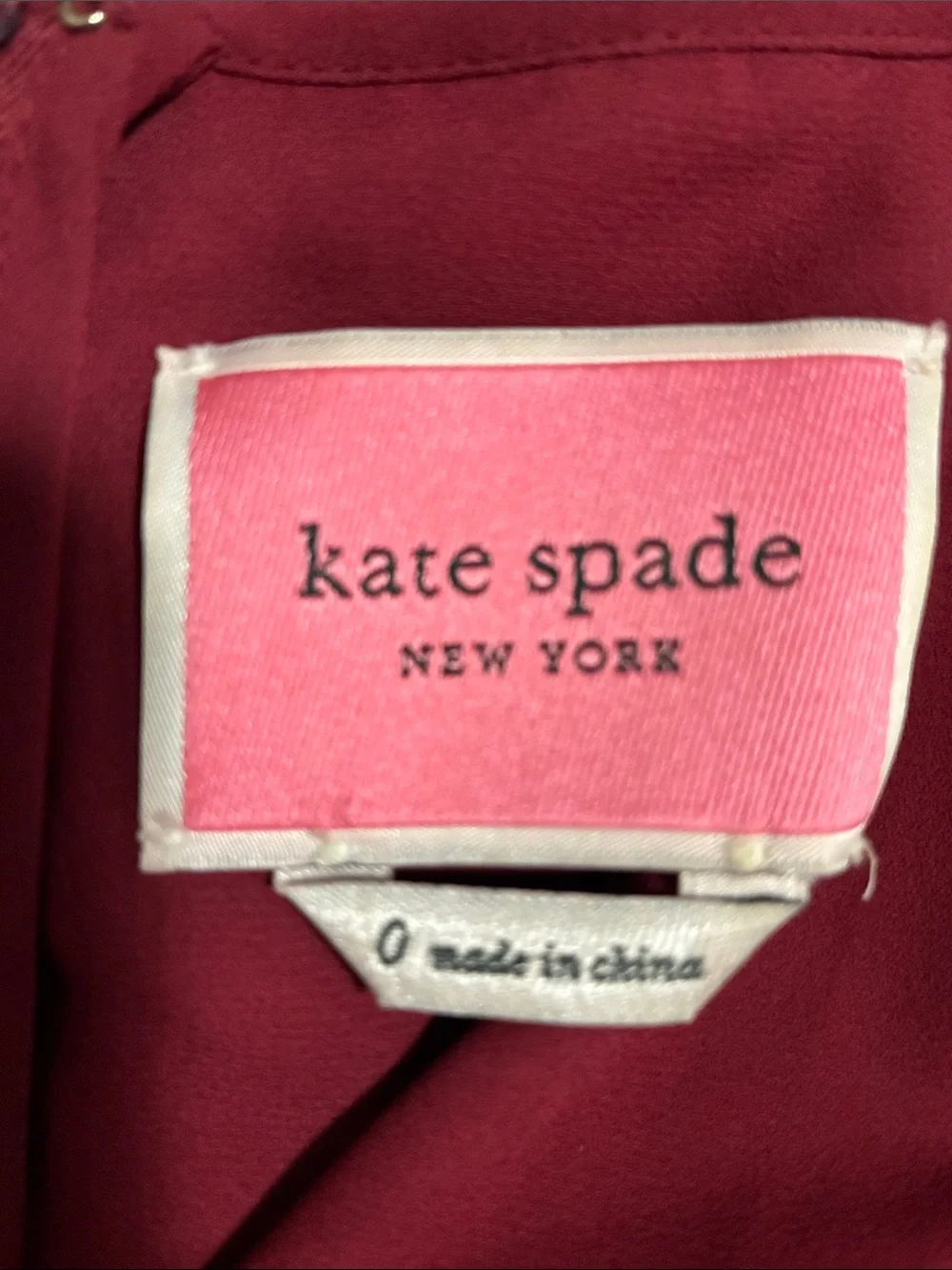 Kate Spade Festive Confetti Devore Dress in burgandy